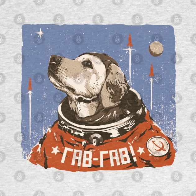 Cosmonaut Space Dog by sketchboy01